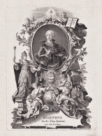 Iosephus Archi Dux Austriae - Joseph II (1741-1790) Kaiser Emperor Wien Österreich Austria Portrait - Stiche & Gravuren