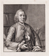 Nicolas Simon Van Winter (1718-1795) Dutch Poet Amsterdam Leiden Portrait - Stiche & Gravuren