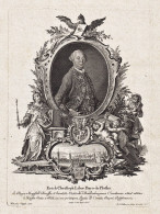 Erich Christoph Liber Baro De Plotho - Erich Christoph Freiherr Von Plotho (1707-1788) Regensburg Politiker Po - Stiche & Gravuren