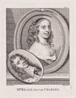 M.rs Beale, & Her Son Charles - Mary Beale (c.1633-1699) English Portrait Painter Malerin Artist Portrait - Prenten & Gravure