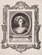 Hortense Mancini - Hortensia Mancini (1646-1699) Mistress Of Charles II Ortensia Mazarinettes Mätresse - Prenten & Gravure