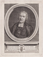 Aegidius Jacobus Josephus Baro De Hubens - Gilles Jacques Joseph De Hubens (-1780) Liege Dekan Portrait - Prenten & Gravure