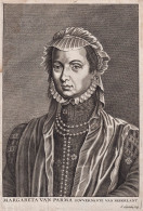 Margareta Von Parma - Margaret Of Parma Firenze Piacenza Nederland Holland Netherlands Niederlande Portrait - Estampes & Gravures