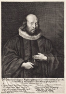 M. Johannes Mair Vonn Augstburg, Pfarrer... - Johannes Mair (1614-1656) Augsburg Pfarrer Portrait - Estampas & Grabados