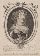 Anne Marie Louise D'Orleans... - Anne Marie Louise D'Orleans (1627-1693) Ducess Of Montpensier Portrait - Estampas & Grabados