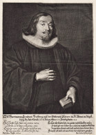 M. Hartmann Creid Von Fridberg Auß Der Wetteraw Pfarrer... - Hartmann Creide (1606-1656) Friedberg Wetterau A - Prints & Engravings