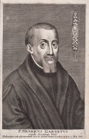 P. Henricus Garnetus Van De Societeut Jesu - Henry Garnet (1555-1606) English Jesuit Jesuiten Derbyshire Londo - Prenten & Gravure