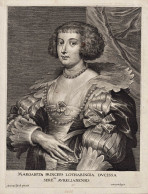 Margareta Princeps Lotharingia Ducissa  Aurelianensis - Marguerite De Lorraine (1615-1672) Princesse Orleans P - Estampas & Grabados