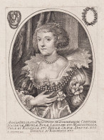 Amalia Dei Gratia Principissa Arausionensum... - Amalie Von Oranien-Nassau (1602-1675) Solms-Braunfels Gräfin - Estampas & Grabados