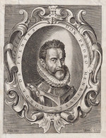Don Pedro Henriquez Conde De Fuentes. - Pedro Henriquez De Acevedo (1525-1610) Fuentes Toledo Valdepero Portra - Estampas & Grabados