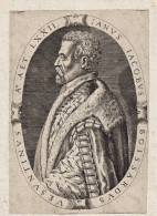 Ianus Iacobus Boissardus... - Jean-Jacques Boissard (c. 1528-1602) Neo-Latin Poet Antiquary Besancon Leuven Po - Prenten & Gravure