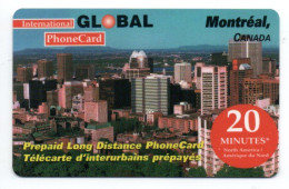 Montréal  GSM Télécarte Prépayée Longue Distance CANADA Card (K 402) - Canada