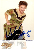 CPA Schauspielerin Kathrin Waligura, Portrait, Autogramm - Actors
