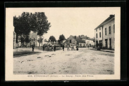 CPA Étroussat, Le Bourg, Ecole Des Filles  - Autres & Non Classés