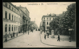 AK Ludwigshafen A. Rh., Oggersheimerstrasse Mit Apotheke Dr. Heinrich Weiss  - Ludwigshafen