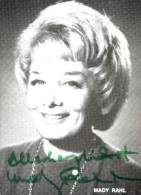CPA Schauspielerin Mady Rahl, Portrait, Autogramm - Schauspieler