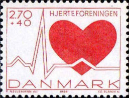 Danemark Poste N** Yv: 814 Mi:811 Fondation Pour Le Cœur - Nuevos