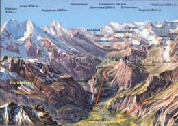 11710319 Kandersteg BE Panoramakarte Berner Oberland Kandersteg - Other & Unclassified