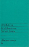 Bertolt Brecht Und Rudyard Kipling. - Old Books