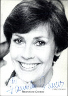 CPA Schauspielerin Hannelore Cremer, Portrait, Autogramm - Attori