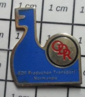 912c Pin's Pins / Beau Et Rare / EDF / PRODUCTION TRANSPORT NORMANDIE BATEAU DRAKKAR ODR - EDF GDF