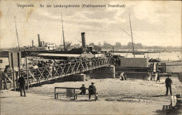 CPA Vegesack Hansestadt Bremen, Landungsbrücke, Etablissement Stralsund - Otros & Sin Clasificación