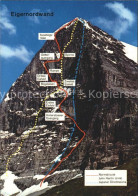 11710007 Eiger Grindelwald Eiger Nordwand Routen Eiger Grindelwald - Other & Unclassified