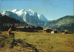 11709946 Hasliberg M?gisalp Wetterhorngruppe Mit Eiger Und M?nch Hasliberg Golde - Other & Unclassified