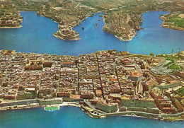 MALTE - Valletta And Grand Harbour - Colorisé - Carte Postale - Malta