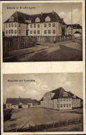 CPA Großkayna Braunsbedra Saalekreis, Schule, Schulhof, Turnhalle - Other & Unclassified