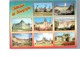 LES CHATEAUX DE BOURGOGNE - St Fargeaux Dijon Sully Epoisses Bazoches Clayette Carte Vierge - Bourgogne