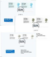 Vignette De Distributeur - ATM - IAR - Machin - QEII - The Postal Museum - Lot De 6 Lettres - Post & Go (automatenmarken)