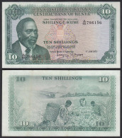 KENIA - KENYA 10 Shillings Banknote 1973 Pick 7d XF    (18018 - Autres - Afrique