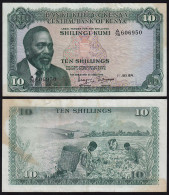 KENIA - KENYA 10 Shillings Banknote 1974 Pick 7e VF    (18026 - Otros – Africa