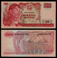 INDONESIEN - INDONESIA 100 RUPIAH Banknote 1968 Pick 108 XF (2)  (17914 - Autres - Asie