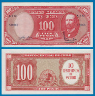 CHILE - 10 Centesimos Auf 100 Pesos 1960-61 Pick 127 UNC (1)   (18160 - Autres - Amérique