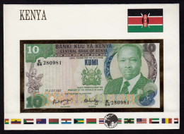 Kenya 10 Shillings 1987 Banknotenbrief Der Welt UNC Pick 20f (15456 - Sonstige – Afrika