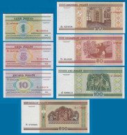 Weißrussland - Belarus 7 Stück Banknoten 2000 UNC    (18154 - Altri – Europa