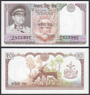 Nepal - 10 Rupees Banknote (1974) Pick 24a Sig.9 UNC (1)  (25662 - Sonstige – Asien