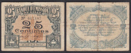 Frankreich - France Lille 25 Centimes 1915 Banknote F (4)    (26757 - Andere & Zonder Classificatie