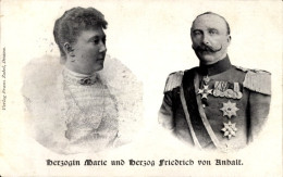 CPA Duchesse Marie Und Duc Friedrich Von Anhalt - Royal Families