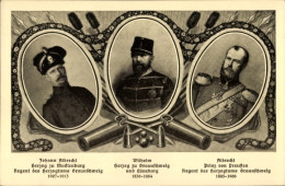 CPA Duc Wilhelm Zu Braunschweig Lüneburg, Johann Albrecht Zu Mecklenburg, Prince Albrecht V. Preuß. - Royal Families