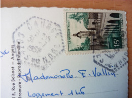 Caurel. TAD 1958 De La Poste Rurale (A17p49) - Manual Postmarks