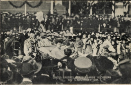 CPA Coburg, Einzug Des Herzogspaares Von Saxe Coburg Gotha 1905, Kutsche - Royal Families