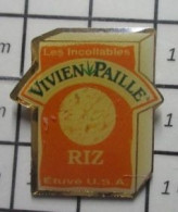 912c Pin's Pins : Rare Et Belle Qualité ALIMENTATION / RIZ ETUVE USA VIVIEN PAILLE LES INCOLLABLES - Alimentazione