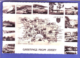 ROYAUME UNIS - ILE De JERSEY - MULTIVUES - CARTE GEOGRAPHIQUE -  - Altri & Non Classificati