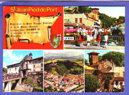 64 - SAINT JEAN PIED De PORT - MULTIVUES De La VILLE - ANIMEE - - Saint Jean Pied De Port