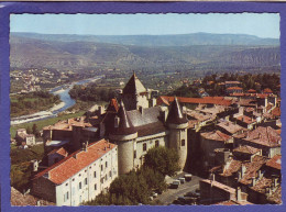 07 - AUBENAS - CHATEAU Et VALLEE De L'ARDECHE - VUE AERIENNE -  - Aubenas