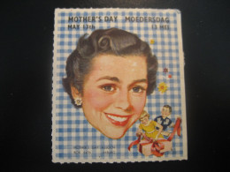 MOTHER'S DAY Moedersdag Poster Stamp Vignette USA Label - Otros & Sin Clasificación