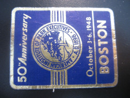 BOSTON 1948 Institute Of Park Executives Slight Faults Poster Stamp Vignette USA Label - Otros & Sin Clasificación